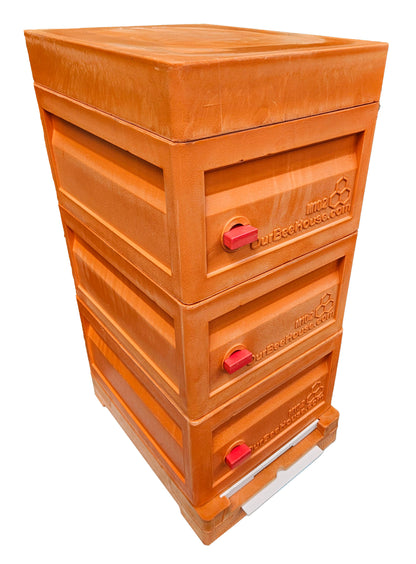 NuHive 3-Box set, Solid Polyurethane Hive with bonus Excluder - Complete Set