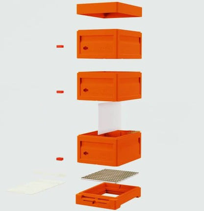 NuHive 3-Box set, Solid Polyurethane Hive with bonus Excluder - Complete Set